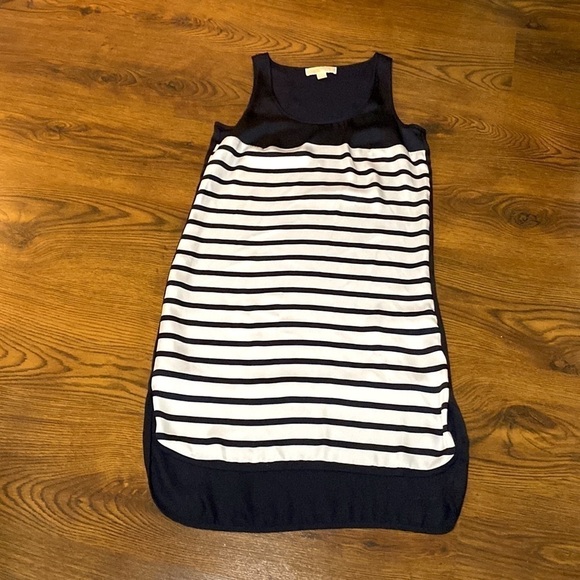 🌷 Michael Kors🌷Black & White Striped Sleeveless Slip Dress - Picture 11 of 12